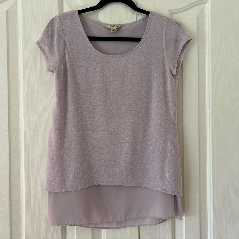 Lucky Brand - Woman’s XS - Lavender - Cap Sleeve - Lightweight Top